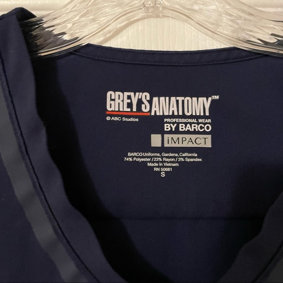 ✖️SOLD✖️ Greys Anatomy by Barco Indigo Scrub Set - Active Spandex Stretch - Picture 6 of 15